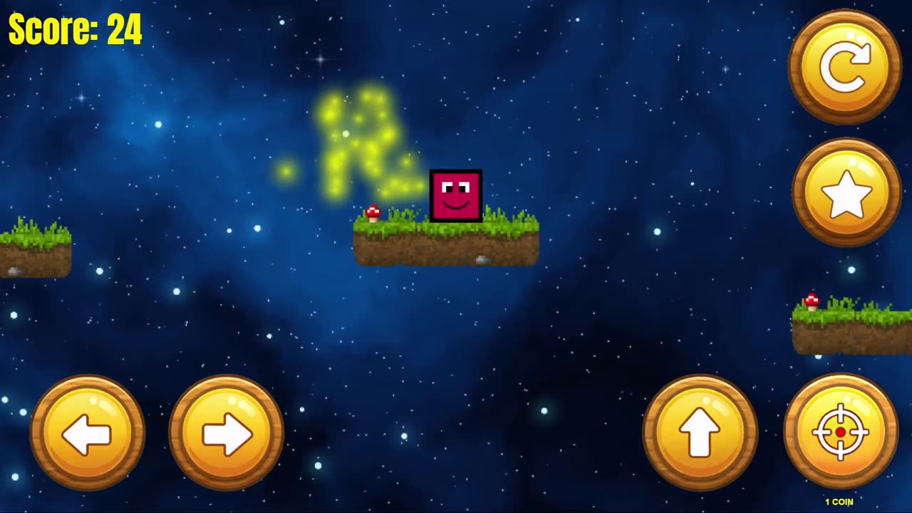 Jumpy The Game: collecting coins mid-jump